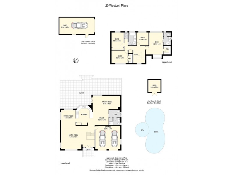 20 Westcott Place, Bellbowrie QLD 4070 Floorplan