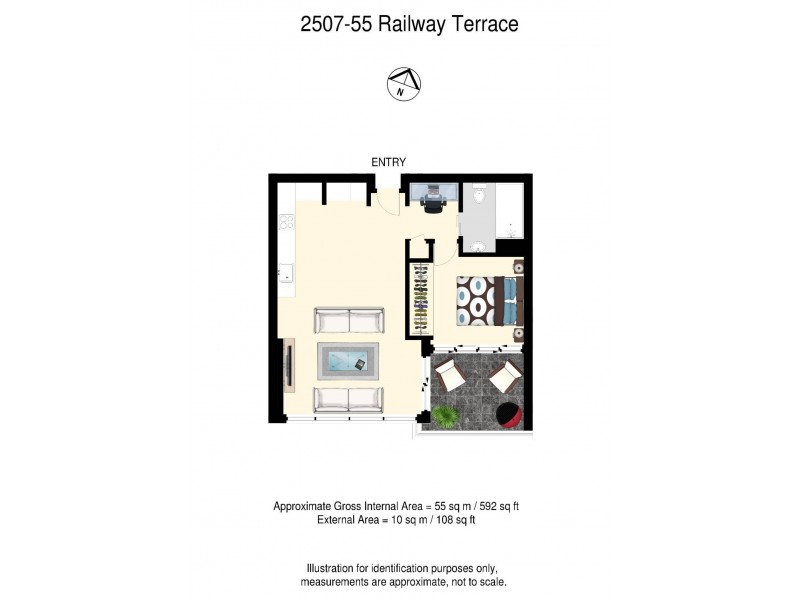 55 Railway Terrace, Milton QLD 4064 Floorplan
