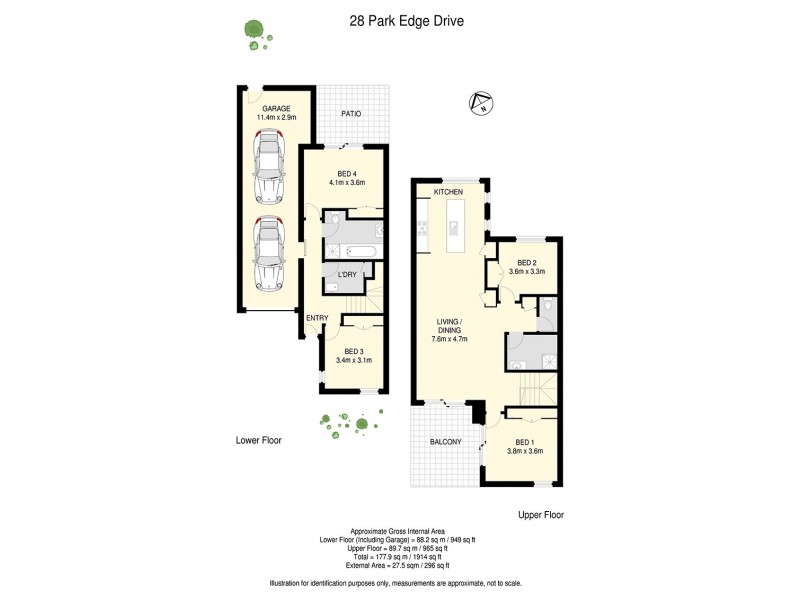 28 Park Edge Drive, Springfield Lakes QLD 4300 Floorplan