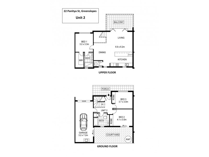 2/22 Panitya Street, Greenslopes QLD 4120 Floorplan