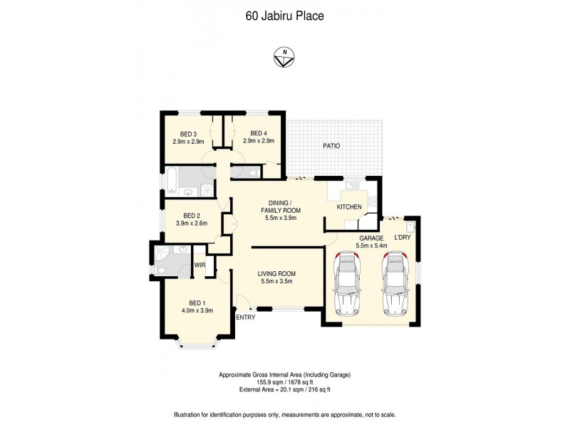 60 Jabiru Place, Bellbowrie QLD 4070 Floorplan