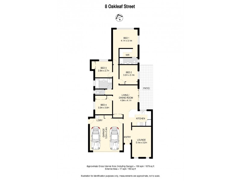 8 Oak Leaf Street, Springfield Lakes QLD 4300 Floorplan