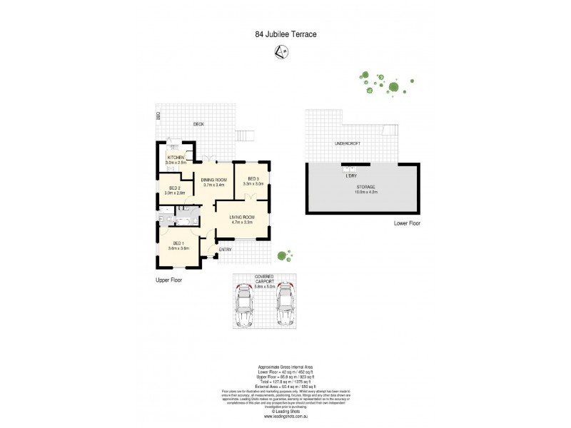 84 Jubilee Terrace, Bardon QLD 4065 Floorplan