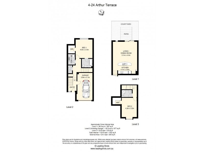 4/24 Arthur Terrace, Red Hill QLD 4059 Floorplan