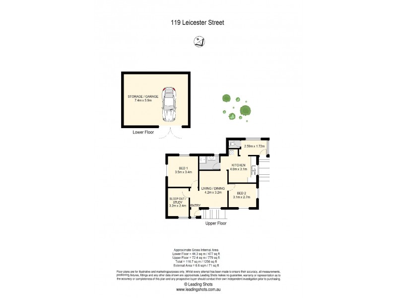 119 Leicester Street, Coorparoo QLD 4151 Floorplan