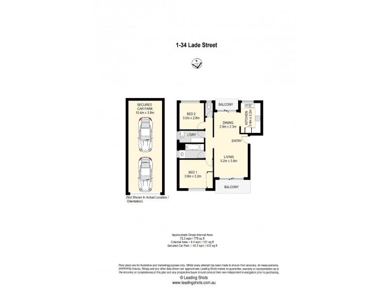 1/34 Lade Street, Gaythorne QLD 4051 Floorplan