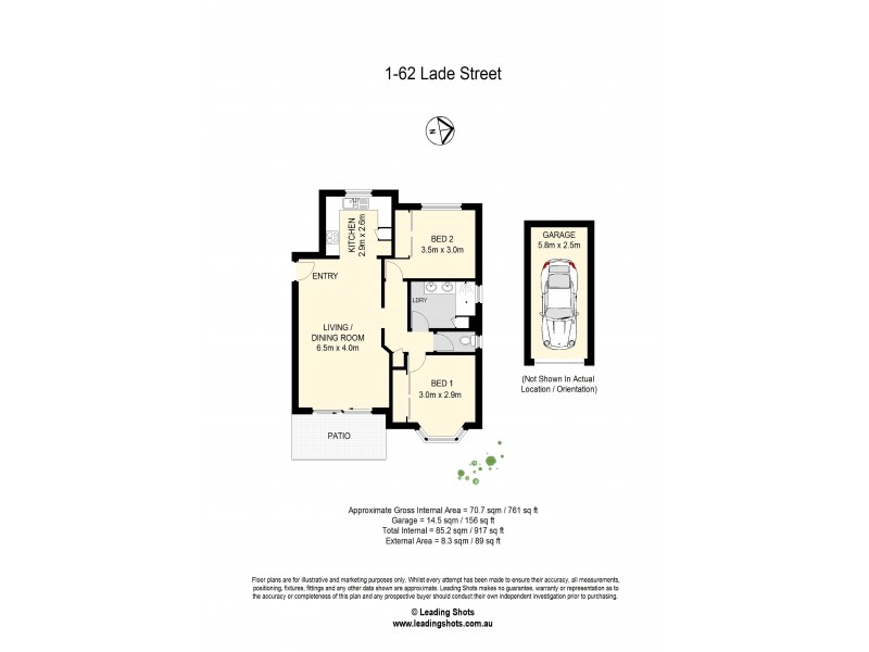 1/62 Lade Street, Gaythorne QLD 4051 Floorplan