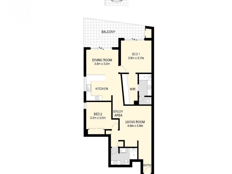 5/514 Brunswick Street, Fortitude Valley QLD 4006 Floorplan