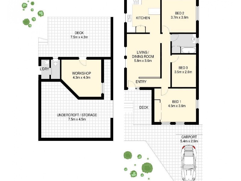 12 Thomas Street, Red Hill QLD 4059 Floorplan