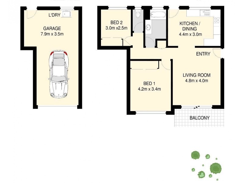2/18 Devoy Street, Ashgrove QLD 4060 Floorplan