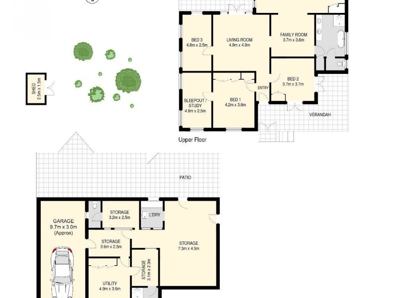 103 Alexandra Street, Bardon QLD 4065 Floorplan