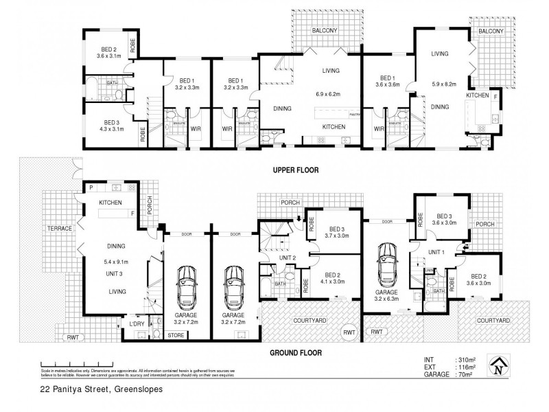 1/22 Panitya Street, Greenslopes QLD 4120 Floorplan