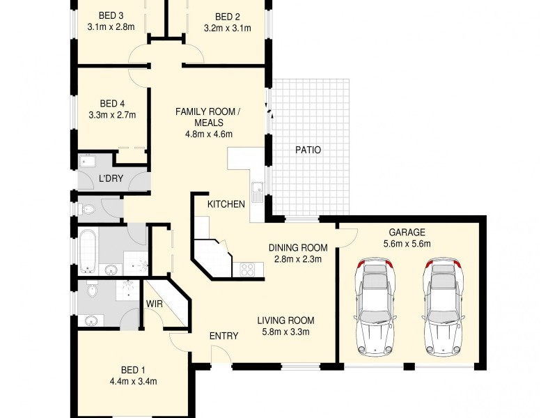 5 Wilsford Court, Caboolture QLD 4510 Floorplan