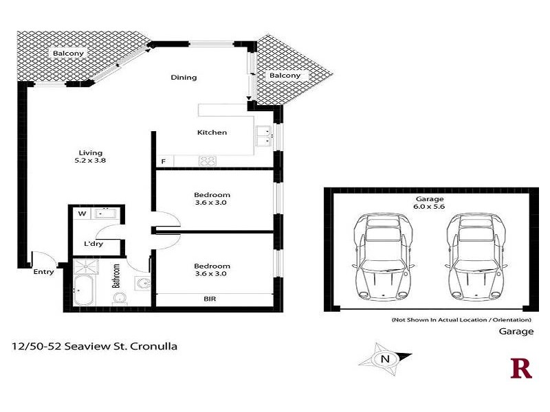 12/50 Seaview Street, Cronulla NSW 2230 Floorplan
