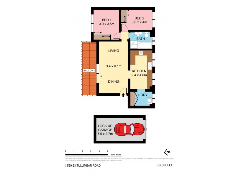 15/29 Tullimbar Road, Cronulla NSW 2230 Floorplan