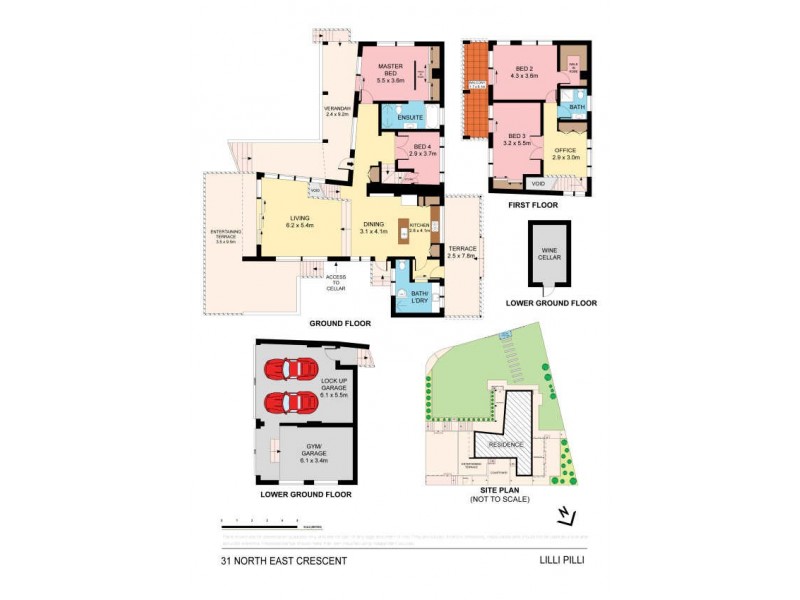 31 North East Crescent, Lilli Pilli NSW 2229 Floorplan