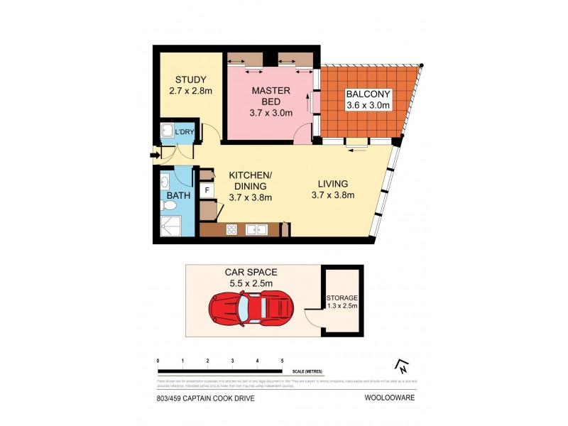 803/471 Captain Cook Drive, Woolooware NSW 2230 Floorplan