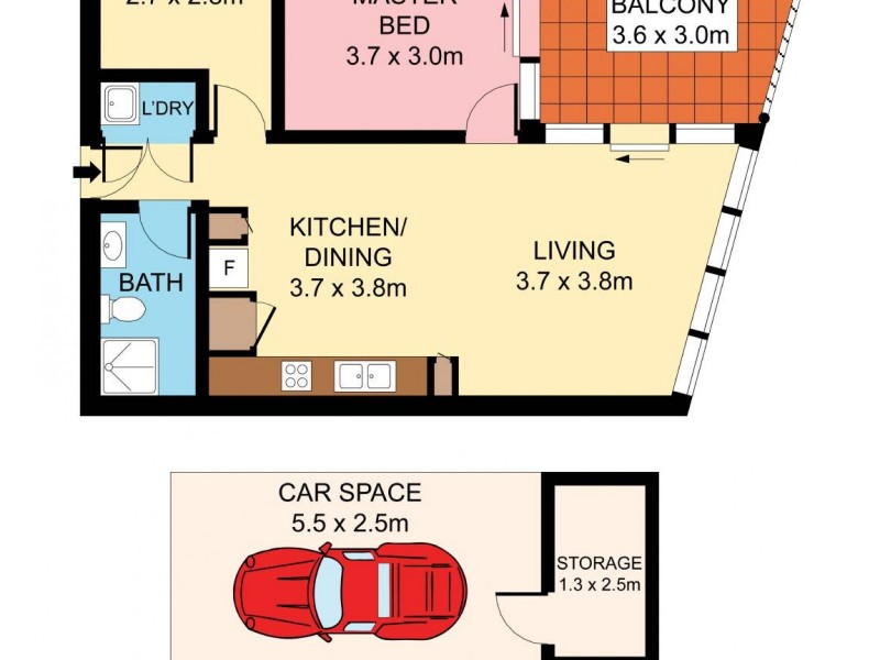 803/1 Foreshore Boulevard, Woolooware NSW 2230 Floorplan