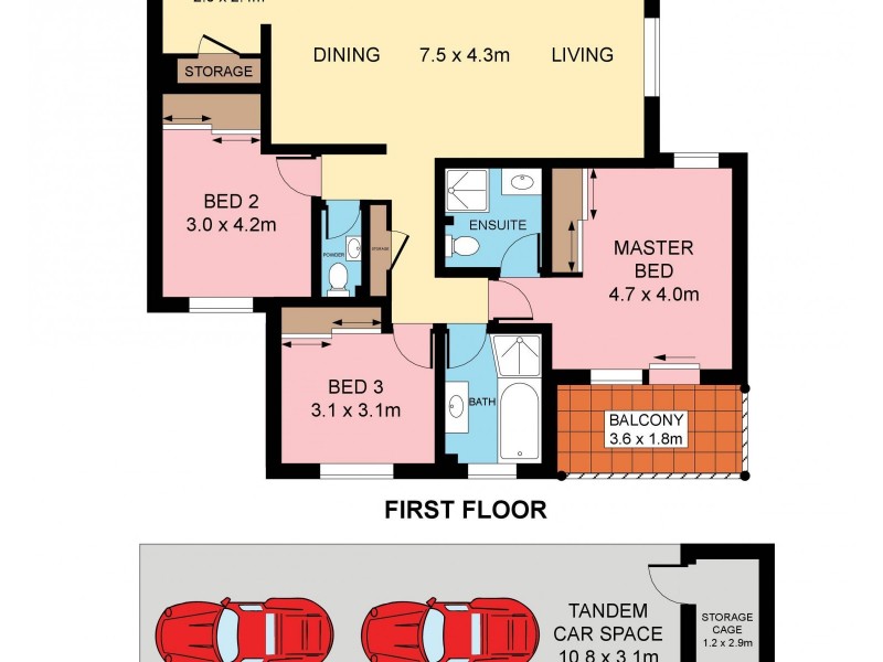 8/31 Banksia Road, Caringbah NSW 2229 Floorplan