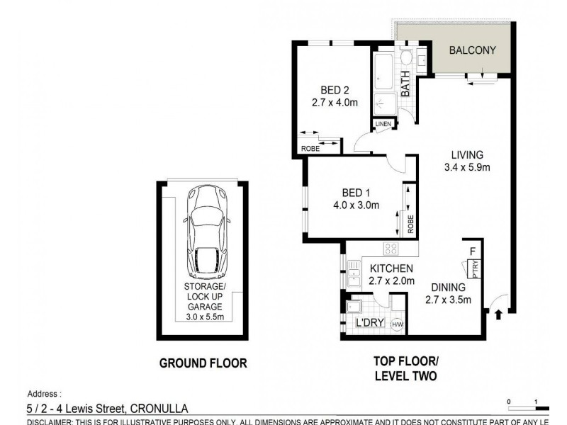 5/2-4 Lewis Street, Cronulla NSW 2230 Floorplan