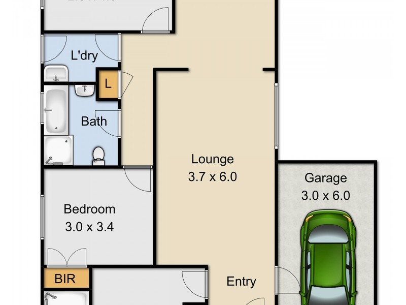 1/25 St Albans Road, Schofields NSW 2762 Floorplan