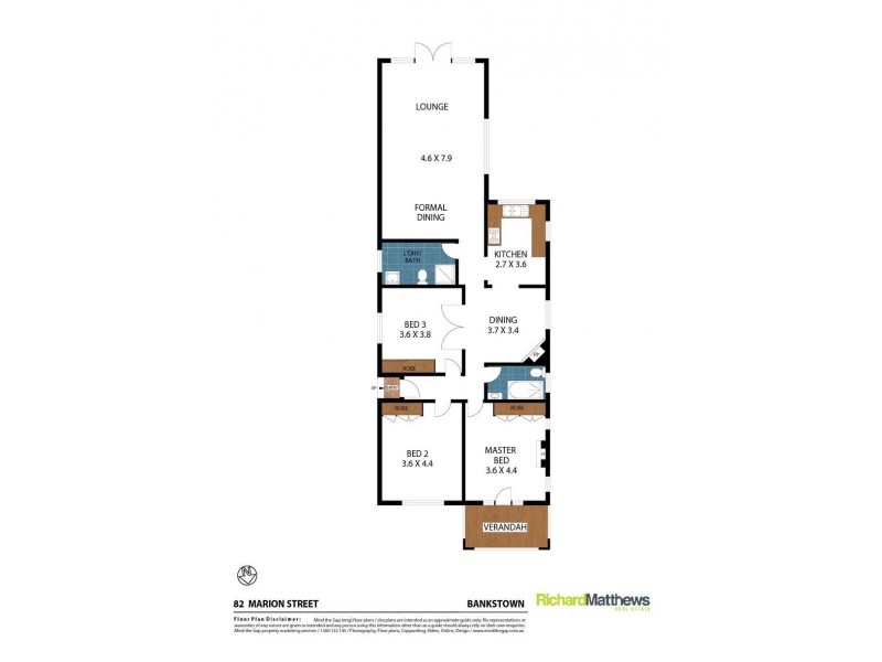 82 Marion Street, Bankstown NSW 2200 Floorplan