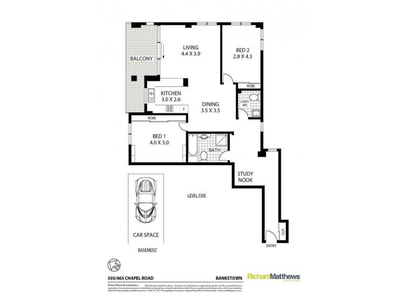 505/465 Chapel Road, Bankstown NSW 2200 Floorplan