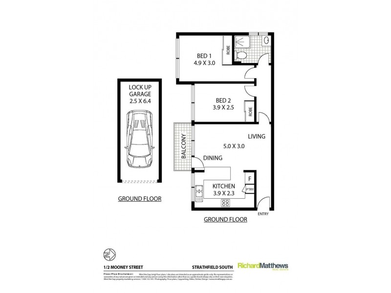1/2 Mooney Street, Strathfield South NSW 2136 Floorplan