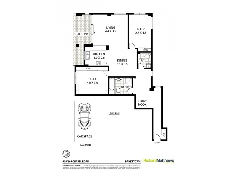 505/465 Chapel Road, Bankstown NSW 2200 Floorplan