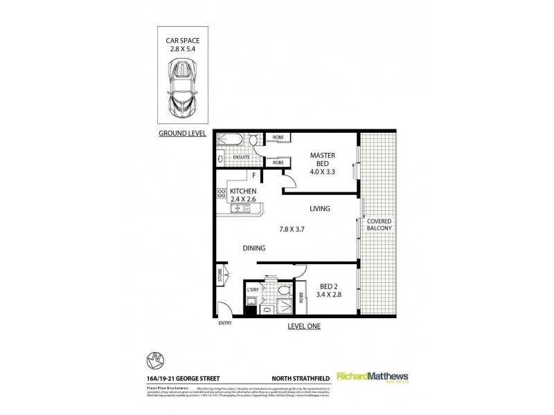 16a/19-21 George Street, North Strathfield NSW 2137 Floorplan