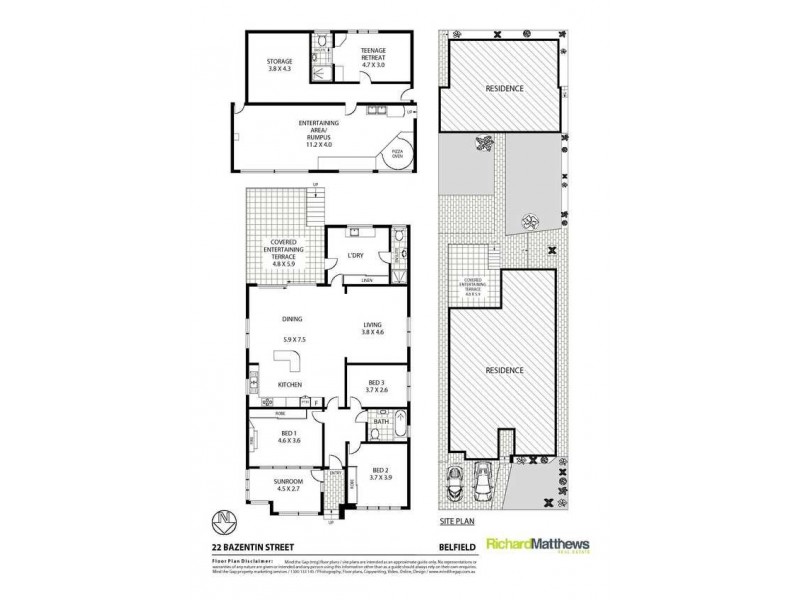 22 Bazentin Street, Belfield NSW 2191 Floorplan