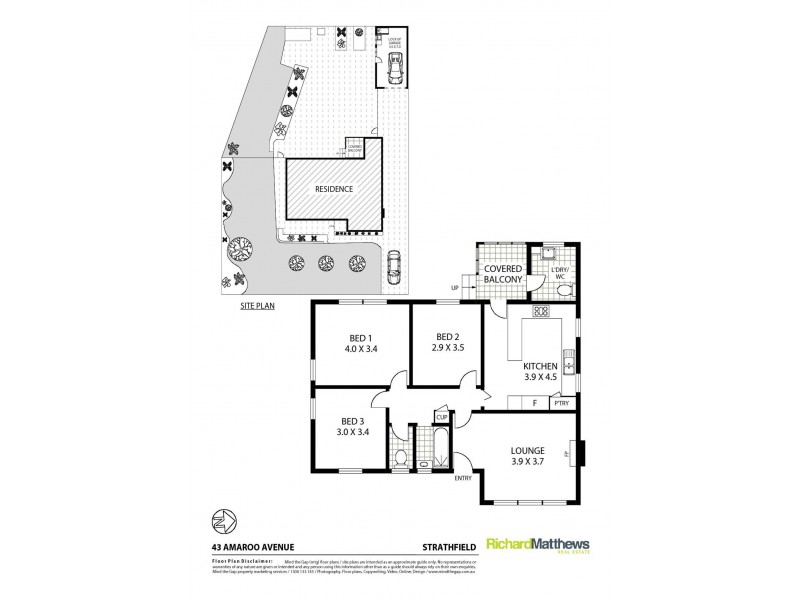 43 Amaroo Avenue, Strathfield NSW 2135 Floorplan