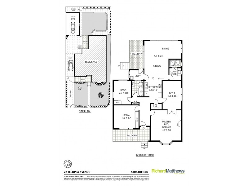 22 Telopea Avenue, Strathfield NSW 2135 Floorplan