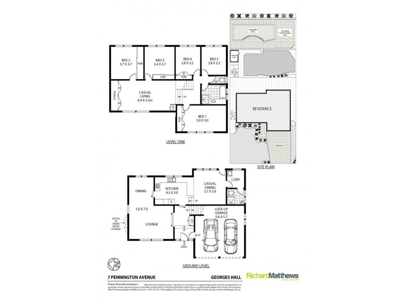 7 Pennington Avenue, Georges Hall NSW 2198 Floorplan