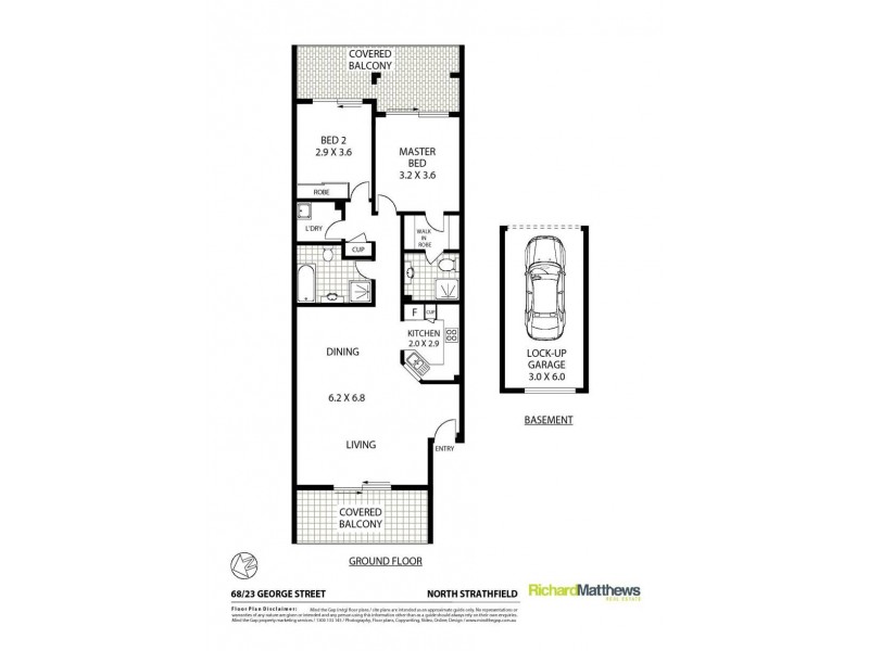68/23 George Street, North Strathfield NSW 2137 Floorplan