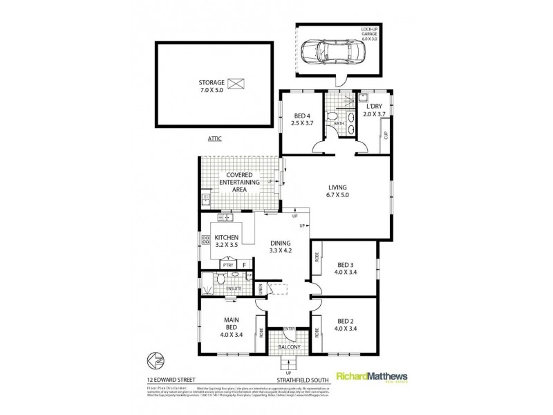 12 Edward Street, Strathfield South NSW 2136 Floorplan