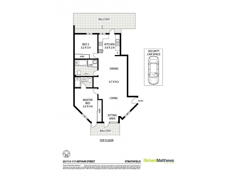 25/113-117 Arthur Street, Strathfield NSW 2135 Floorplan