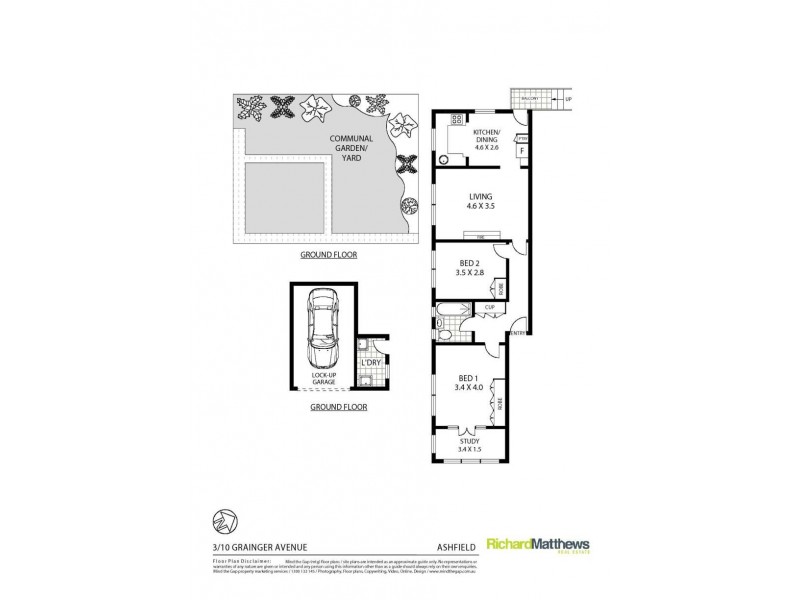 3/10 Grainger Avenue, Ashfield NSW 2131 Floorplan