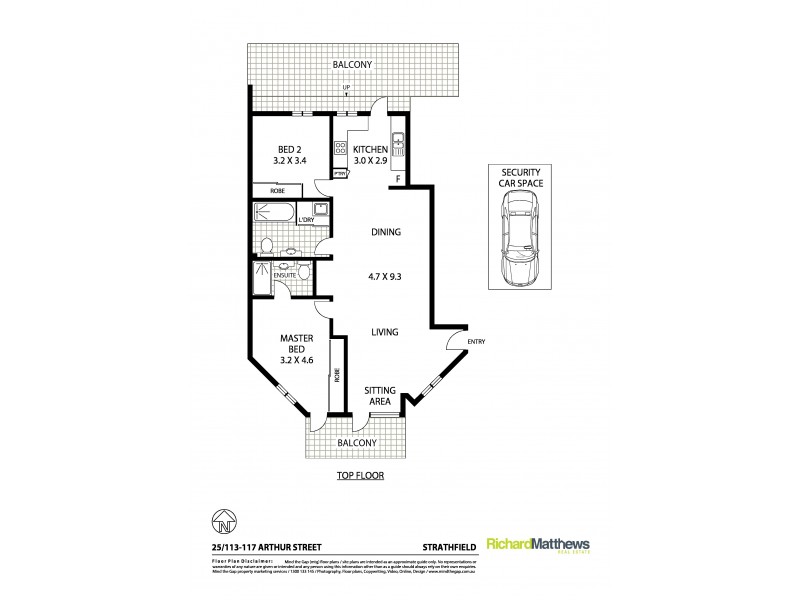 25/113-117 Arthur Street, Strathfield NSW 2135 Floorplan