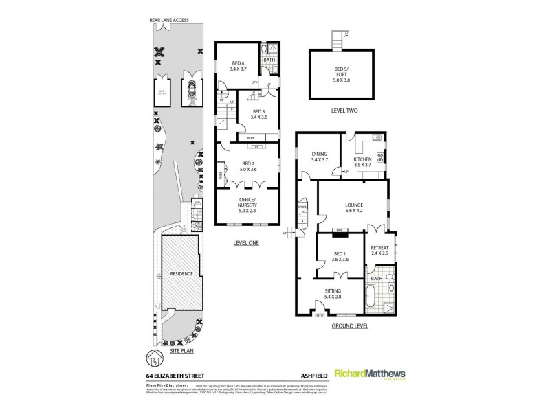 64 Elizabeth Street, Ashfield NSW 2131 Floorplan