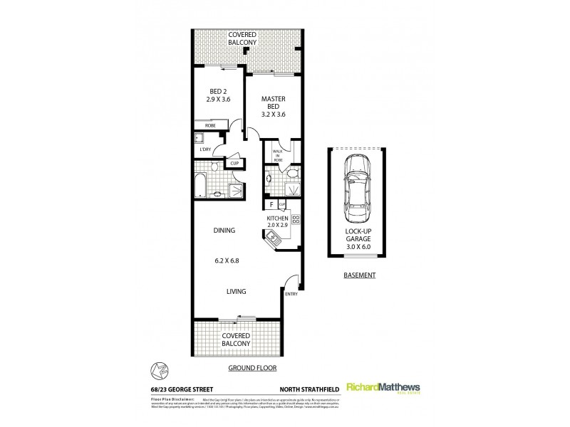 68/23 George Street, North Strathfield NSW 2137 Floorplan