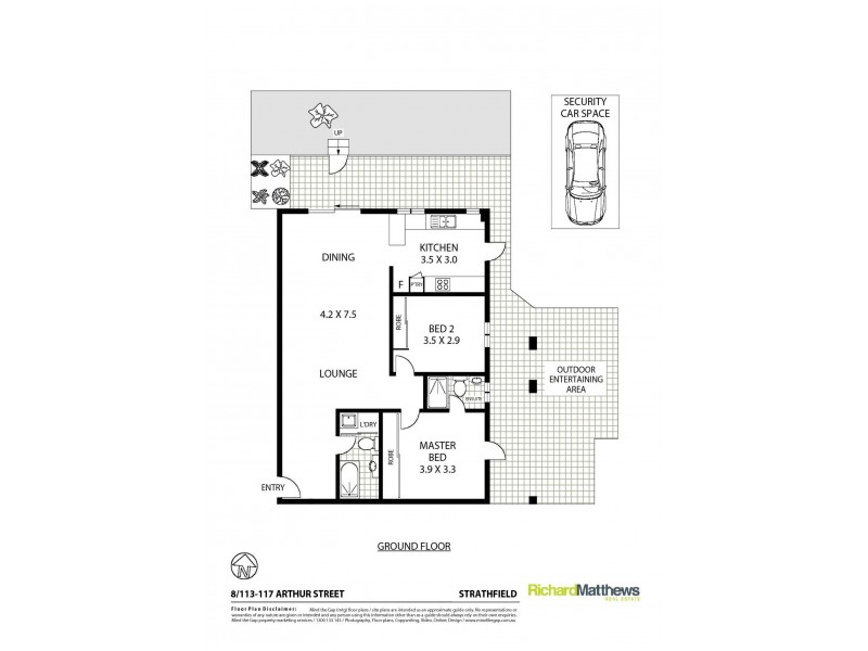 8/113-117 Arthur Street, Strathfield NSW 2135 Floorplan