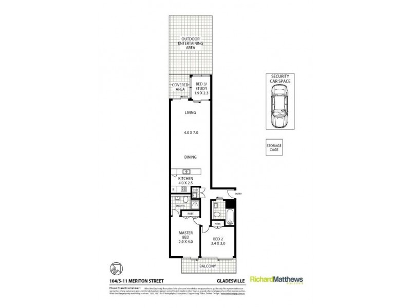 104/5-11 Meriton Street, Gladesville NSW 2111 Floorplan