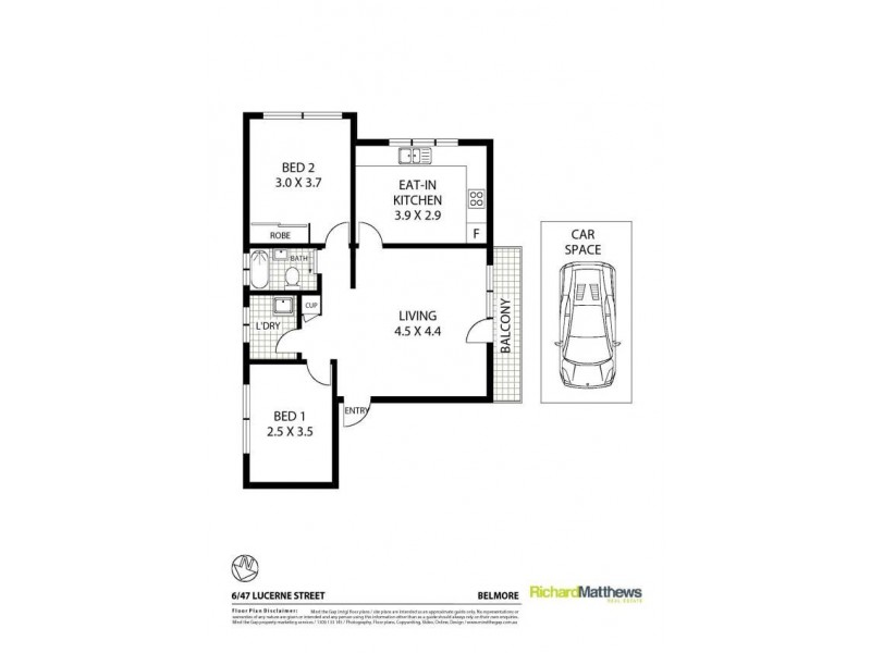 6/47 Lucerne Street, Belmore NSW 2192 Floorplan