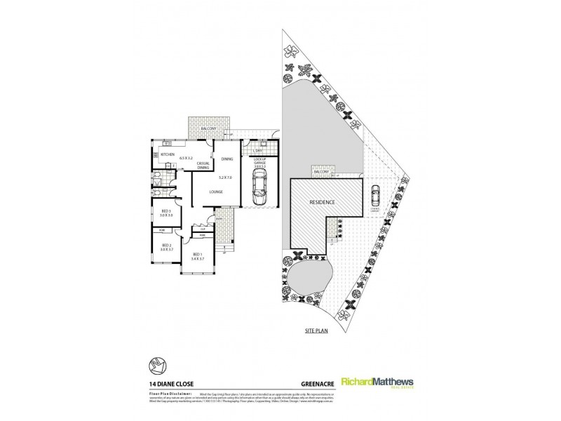 14 Diane Close, Greenacre NSW 2190 Floorplan