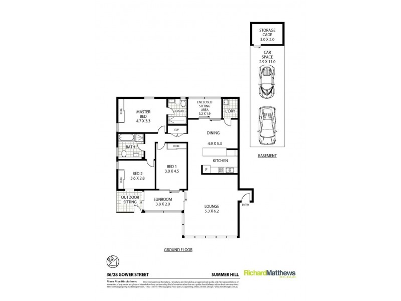36/28 Gower Street, Summer Hill NSW 2130 Floorplan