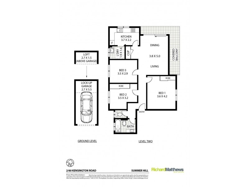 2/60 Kensington Road, Summer Hill NSW 2130 Floorplan