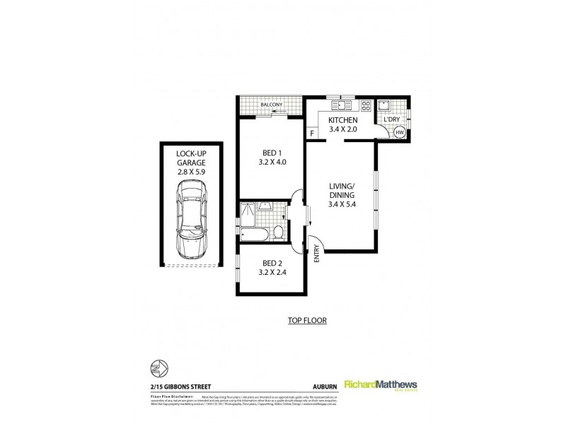 2/15 Gibbons Street, Auburn NSW 2144 Floorplan