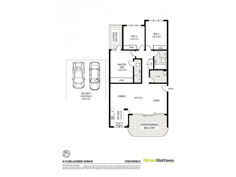 8/10 Belleverde Avenue, Strathfield NSW 2135 Floorplan