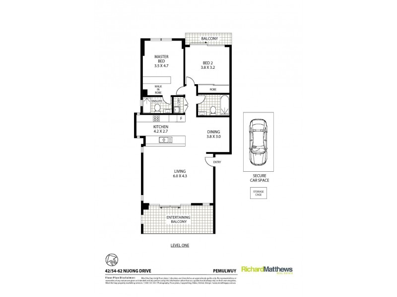 42/54-62 Nijong Drive, Pemulwuy NSW 2145 Floorplan